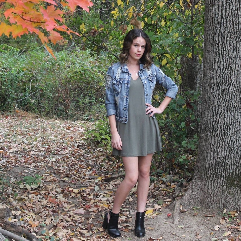 Green T-Shirt Dress